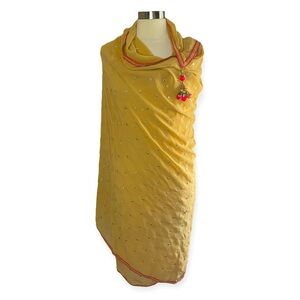 TRADITIONAL SARI DUPATTA Chiffon with Sequin and Bead Embellishments